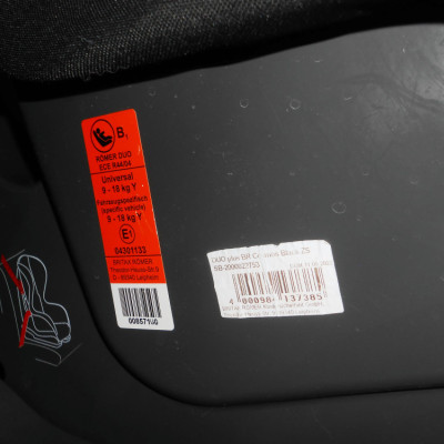 Britax Römer Duo Plus BR isofx gyerekülés 9-18 kg *újszerű*